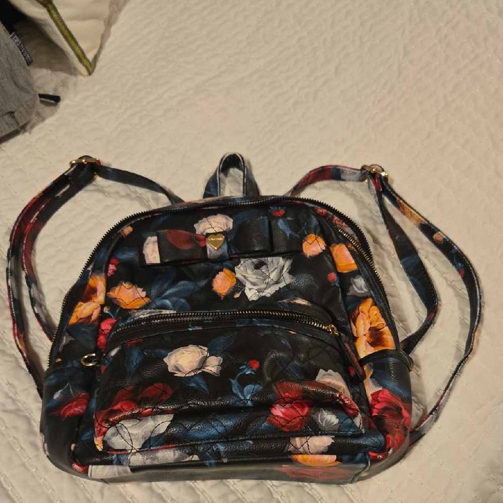 Betsey Johnson Multicolor Floral Backpack